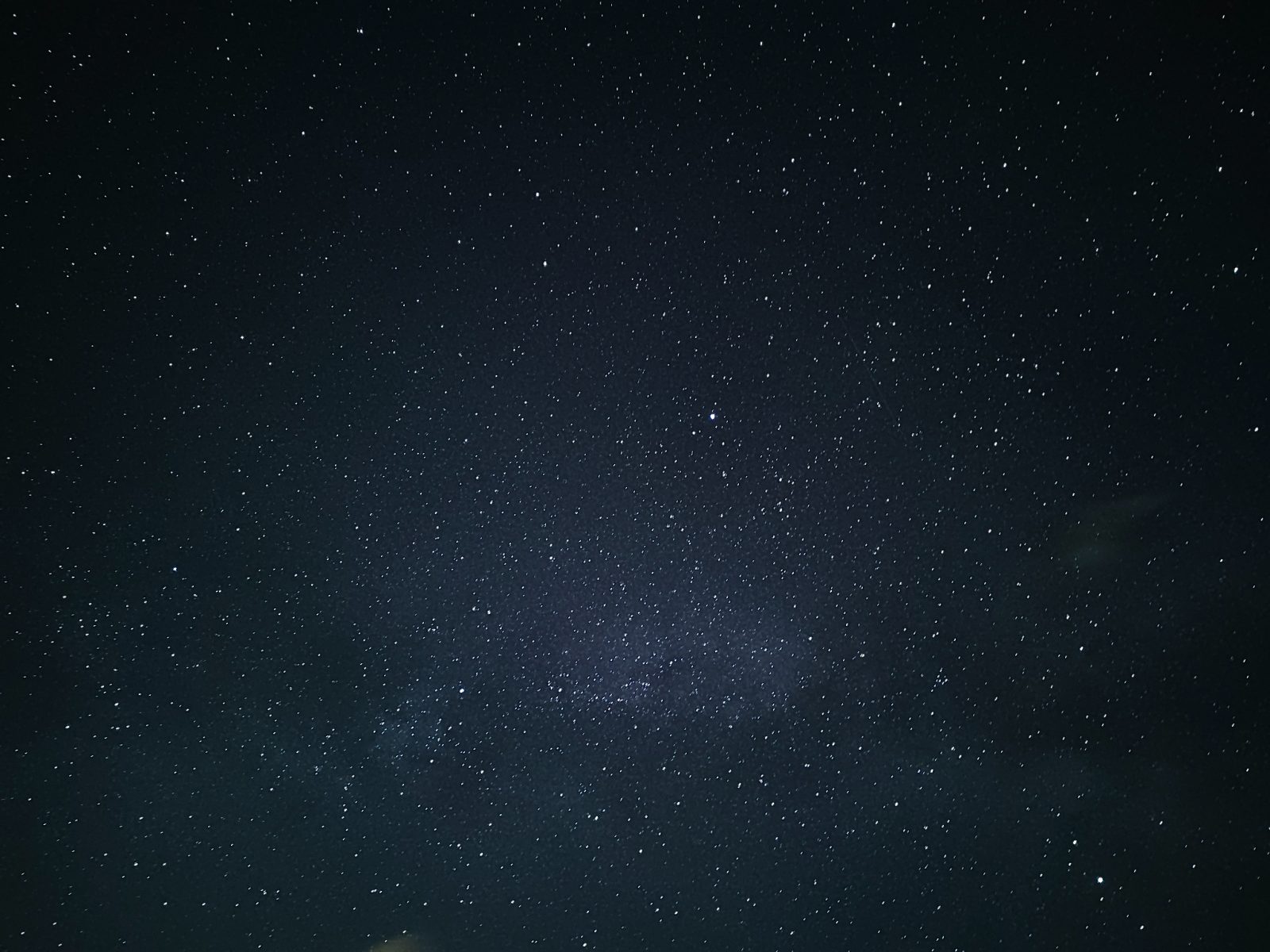 Star field over the dark valley